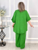 Костюм двойка"Стелла" зеленый (Киргизия, разные фабрики) — размеры 64-66, 68-70, 72-74