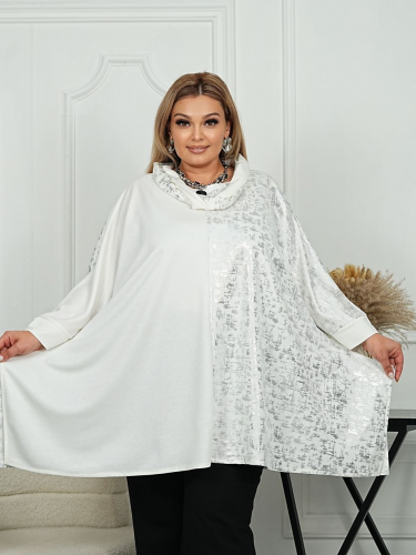 Туника "Хомут" белый (Киргизия, разные фабрики) — размеры 66, 68