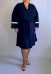 Халат махровый тёмно-синий (Smart-Woman, Россия) — размеры 56-58, 68-70, 72-74, 76-78, 80-82