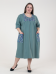 Платье "Сусанна" (ПГ-016) серо-зелёный (Россия) — размеры 68
