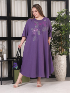 Платье "Мия" (ПЛГ-02-2) фиолет.