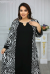 Платье "Антонина" черно-белый (Киргизия, разные фабрики) — размеры 66, 70, 72